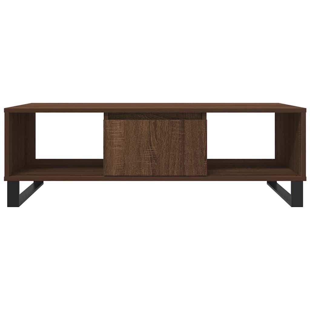 Mesa de centro 104x60x35 cm derivados madeira carvalho castanho