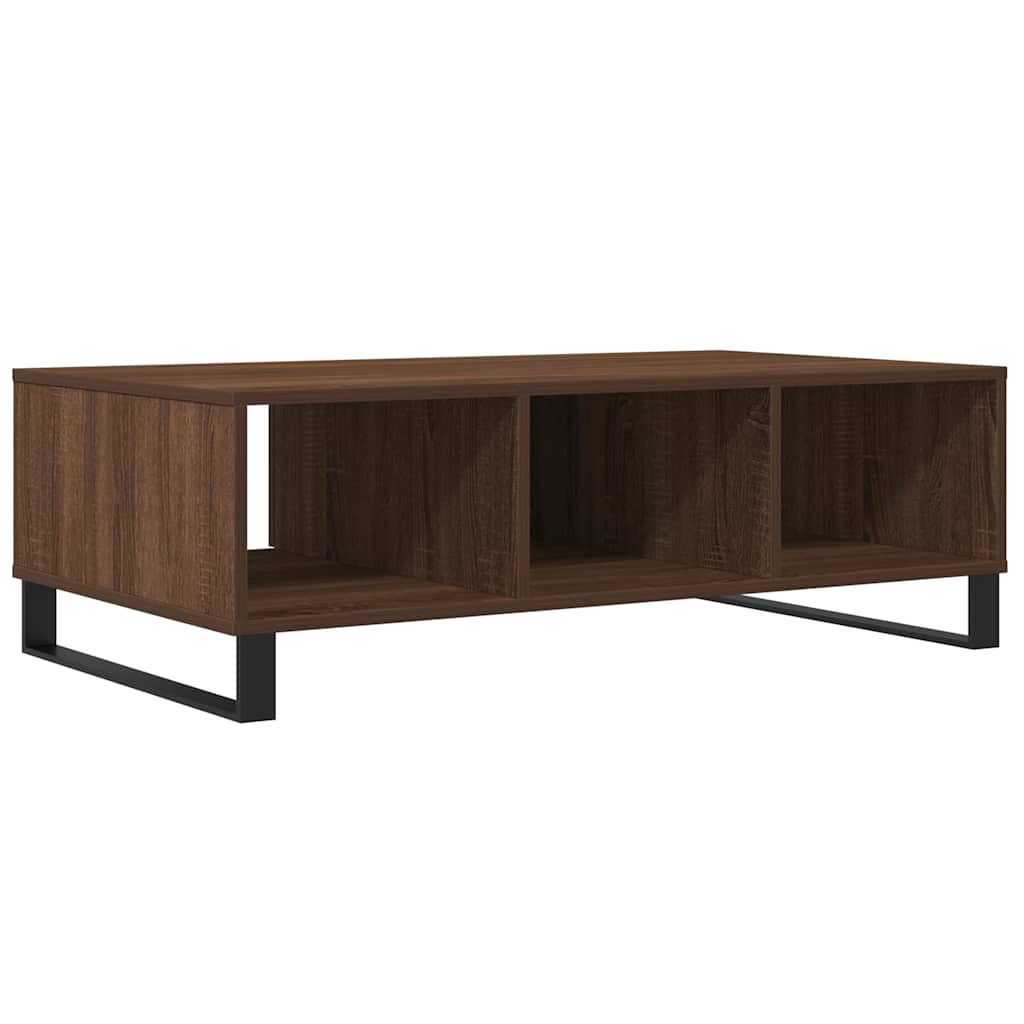 Mesa de centro 104x60x35 cm derivados madeira carvalho castanho