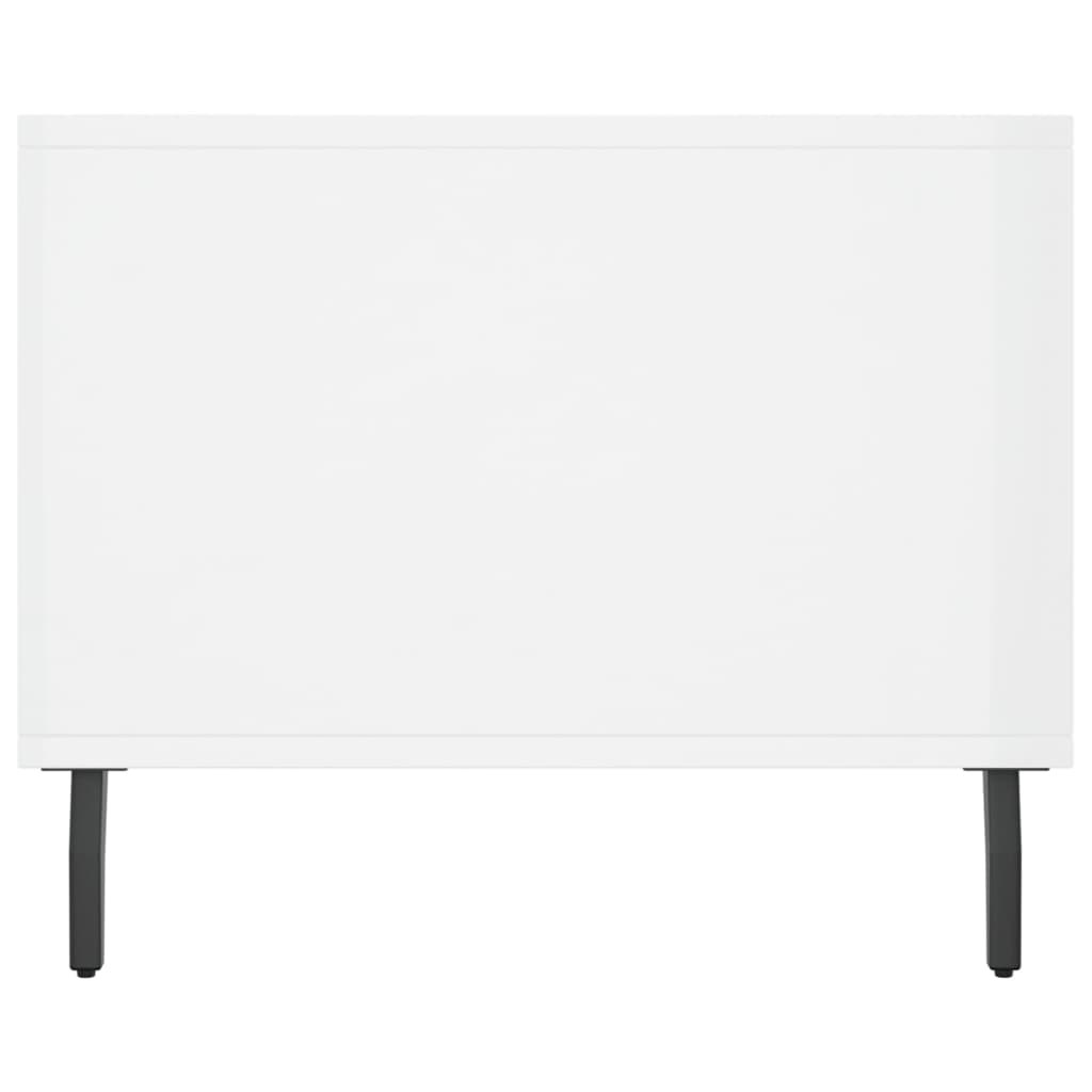 Mesa de centro 90x50x40 cm madeira processada branco brilhante