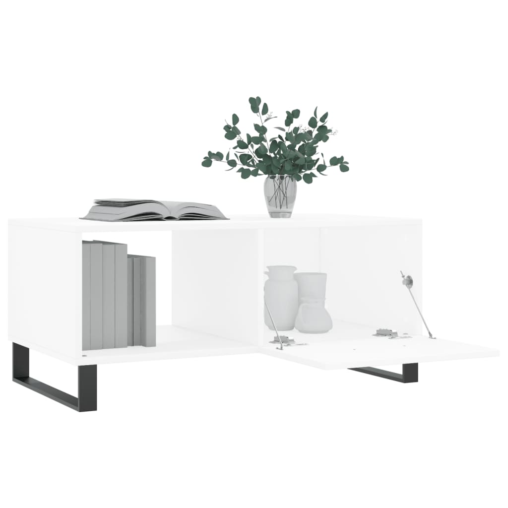 Mesa de centro 90x50x40 cm madeira processada branco