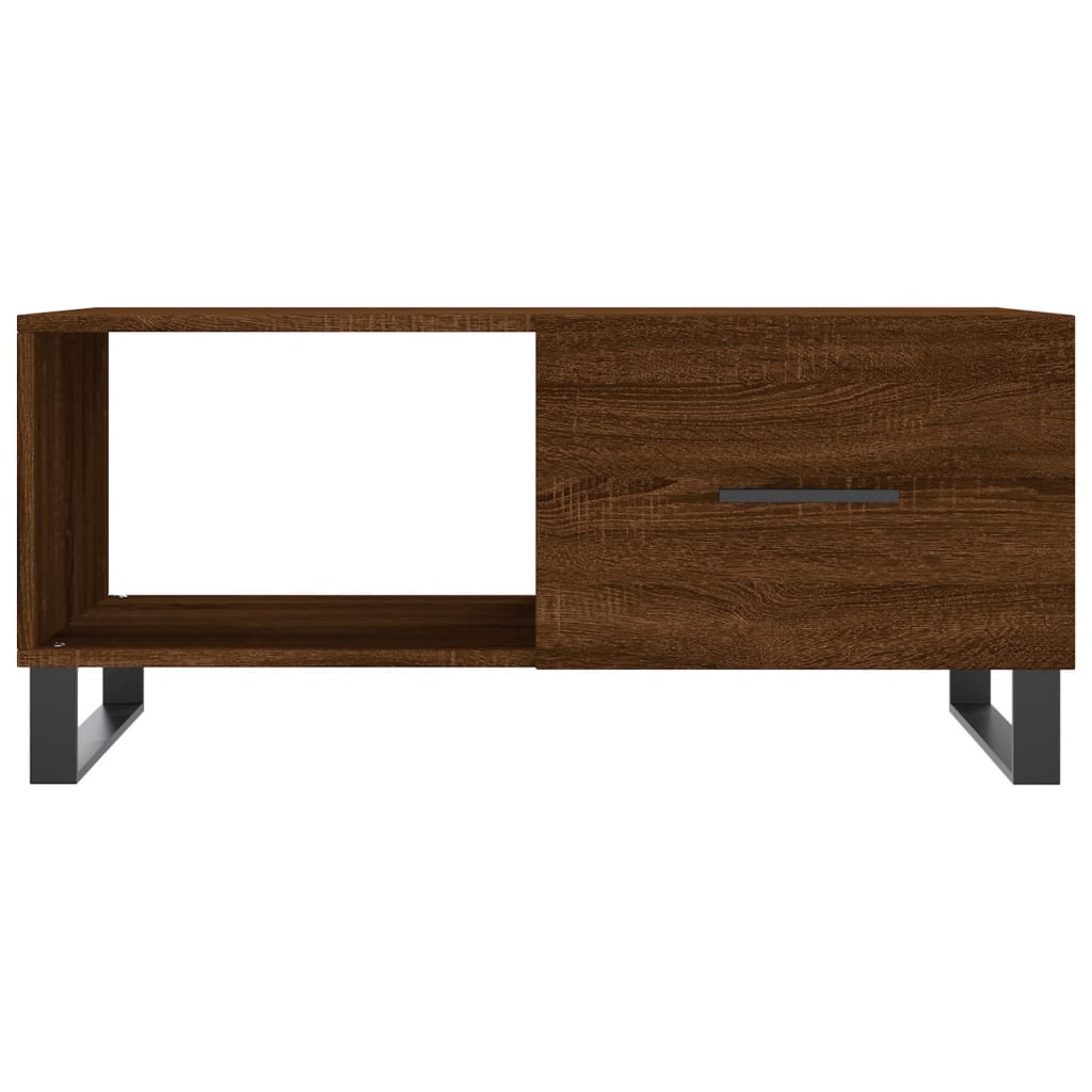 Mesa centro 90x50x40 cm derivados de madeira carvalho castanho