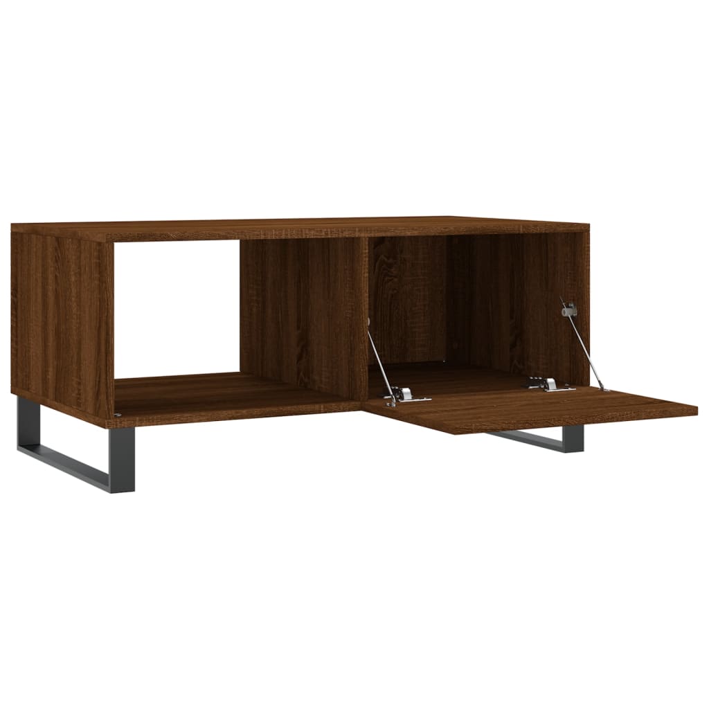Mesa centro 90x50x40 cm derivados de madeira carvalho castanho