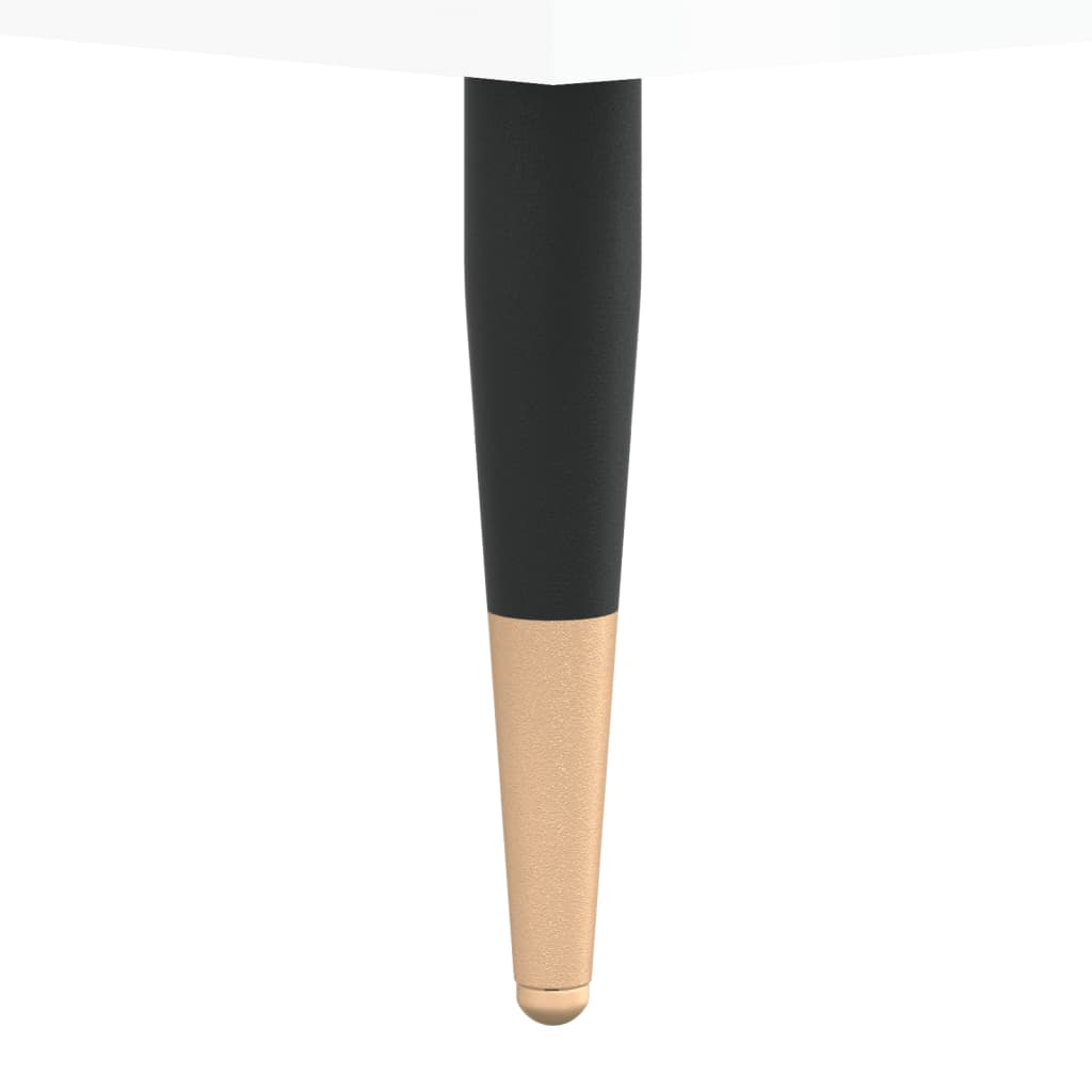Banco sapateira 102x35x55 cm derivados madeira branco brilhante