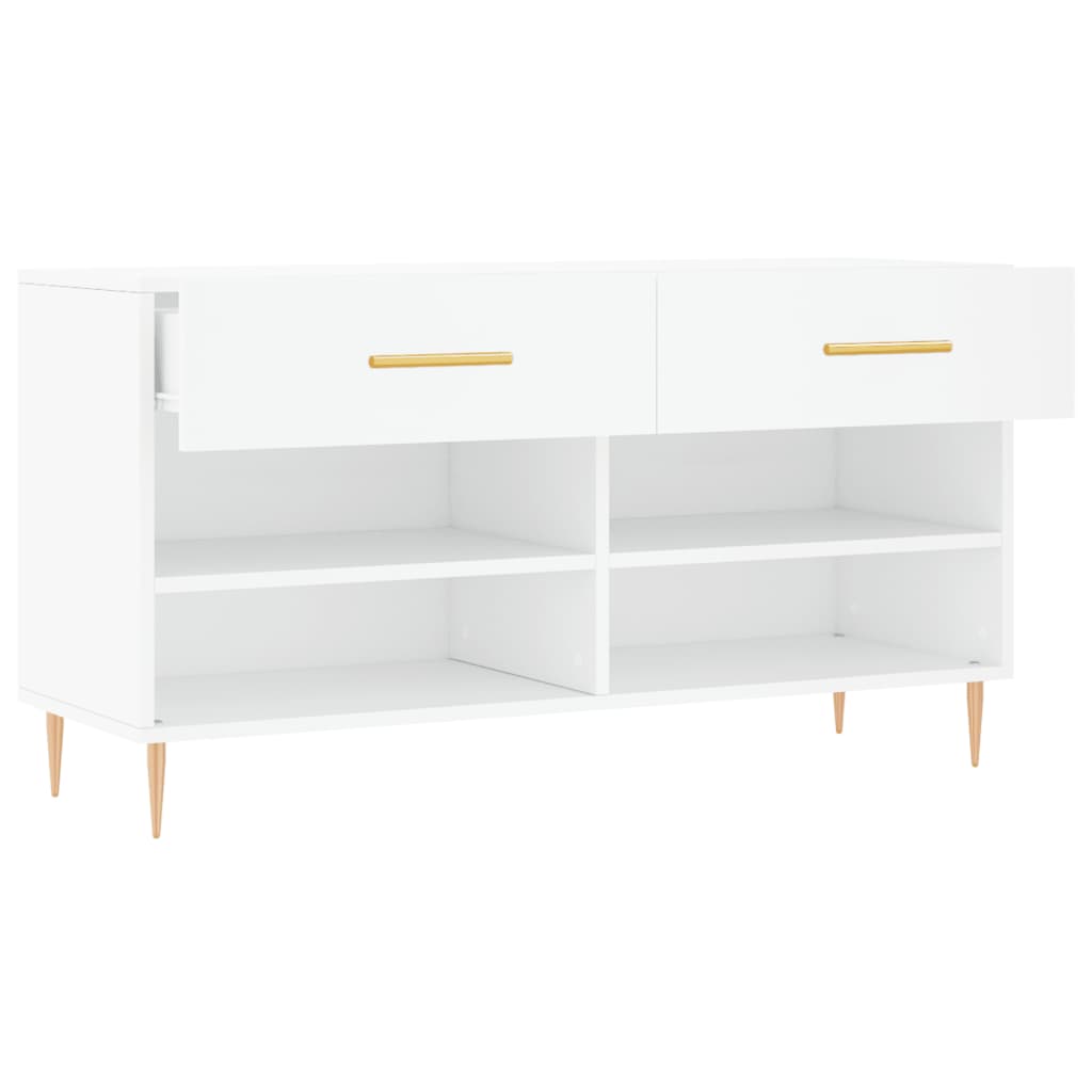 Banco sapateira 102x35x55 cm derivados de madeira branco