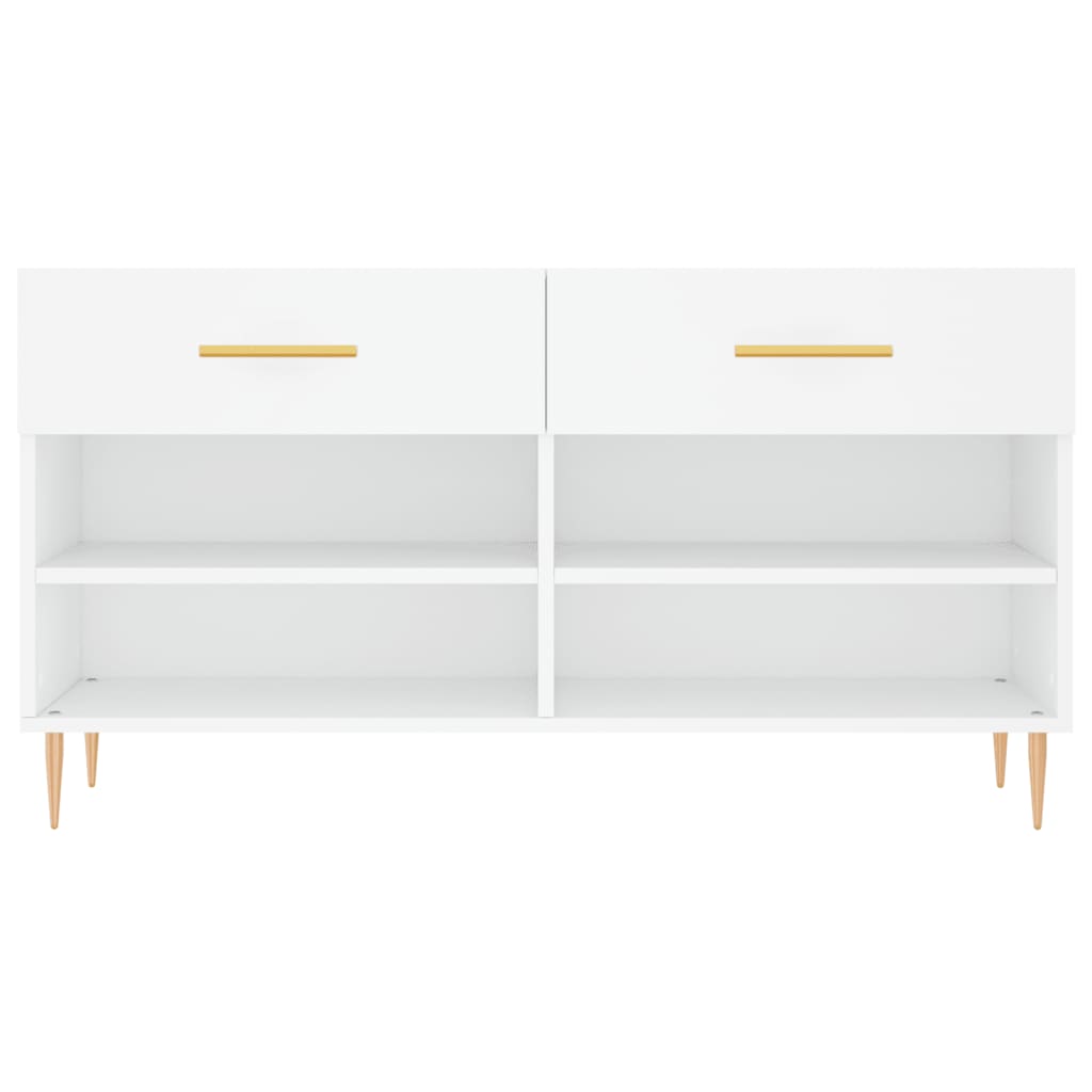 Banco sapateira 102x35x55 cm derivados de madeira branco