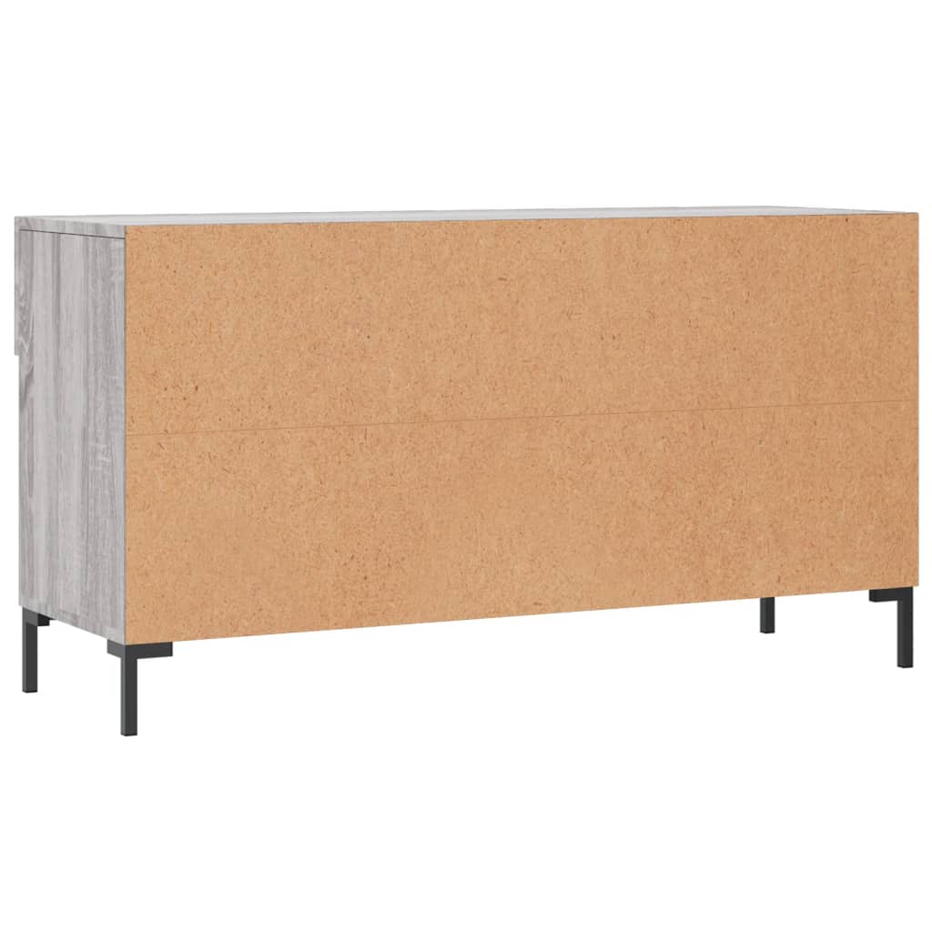 Banco sapateira 102x35x55 cm derivados madeira cinzento sonoma