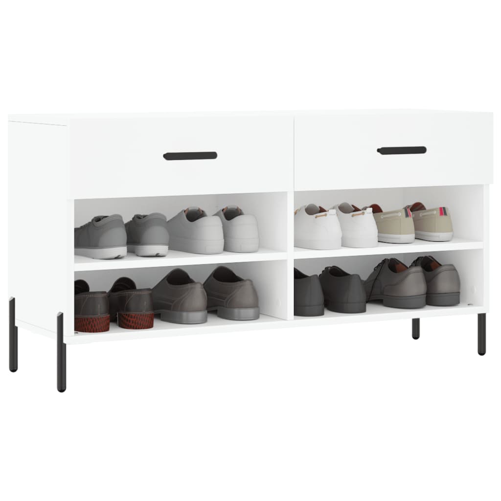 Banco sapateira 102x35x55 cm derivados de madeira branco
