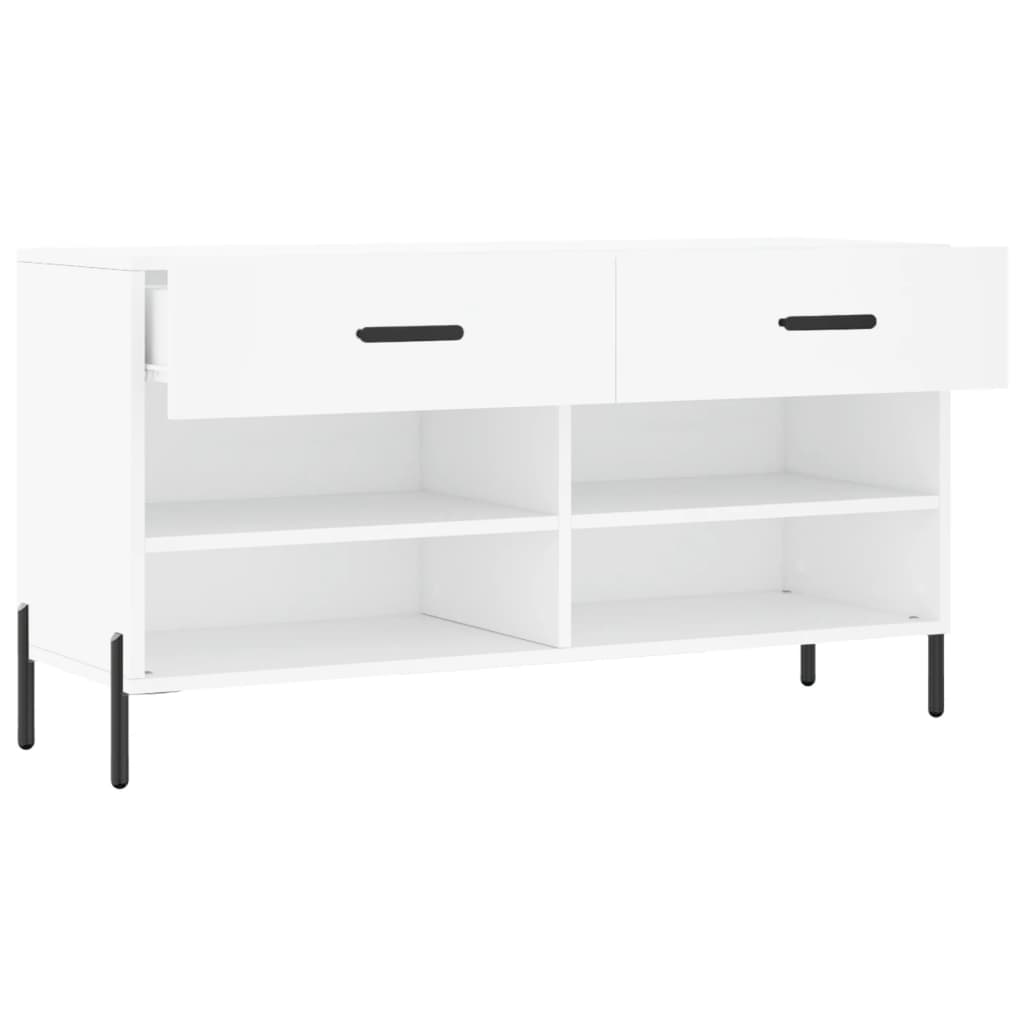 Banco sapateira 102x35x55 cm derivados de madeira branco