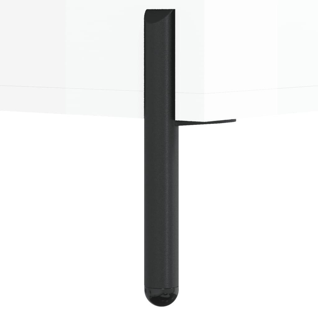 Banco sapateira 102x35x55 cm derivados madeira branco brilhante