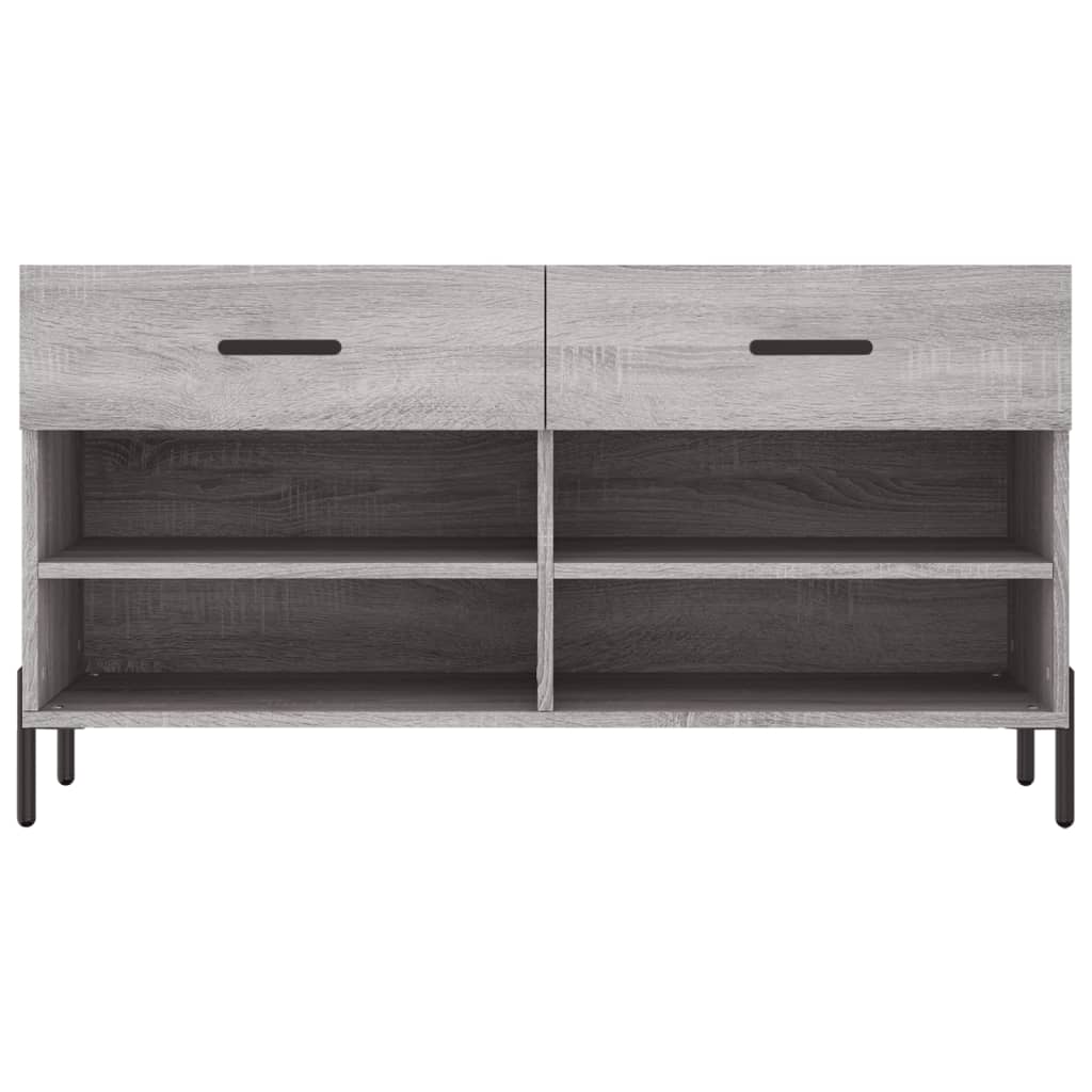 Banco sapateira 102x35x55 cm derivados madeira cinzento sonoma