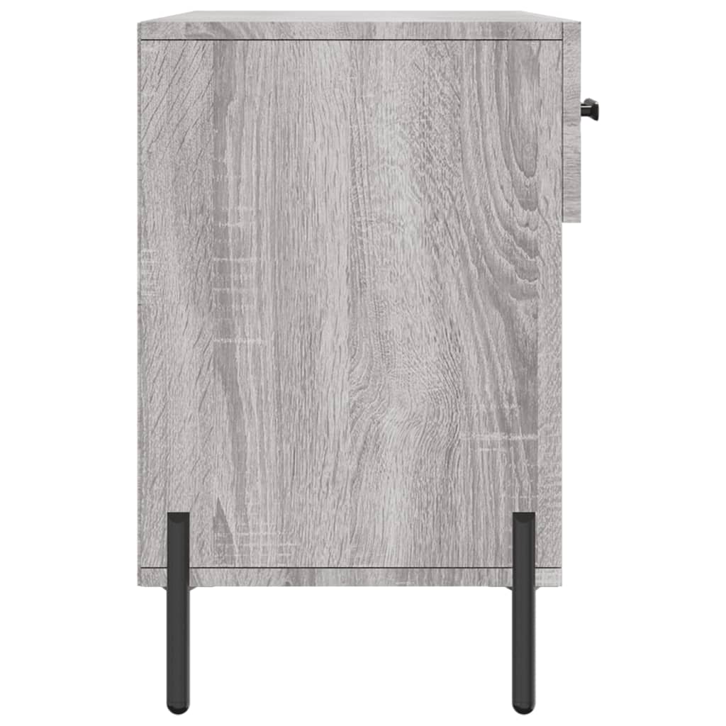 Banco sapateira 102x35x55 cm derivados madeira cinzento sonoma