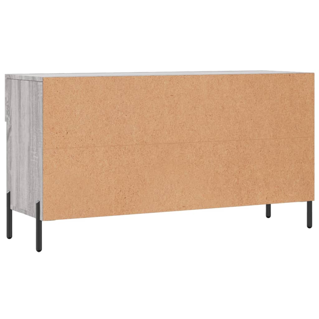 Banco sapateira 102x35x55 cm derivados madeira cinzento sonoma