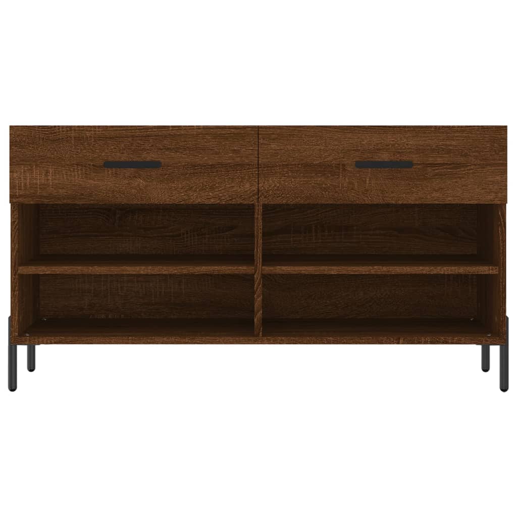 Banco sapateira 102x35x55 cm deriv. madeira carvalho castanho