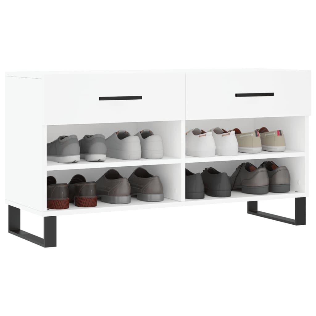 Banco sapateira 102x35x55 cm derivados de madeira branco