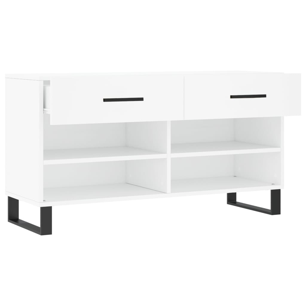 Banco sapateira 102x35x55 cm derivados de madeira branco