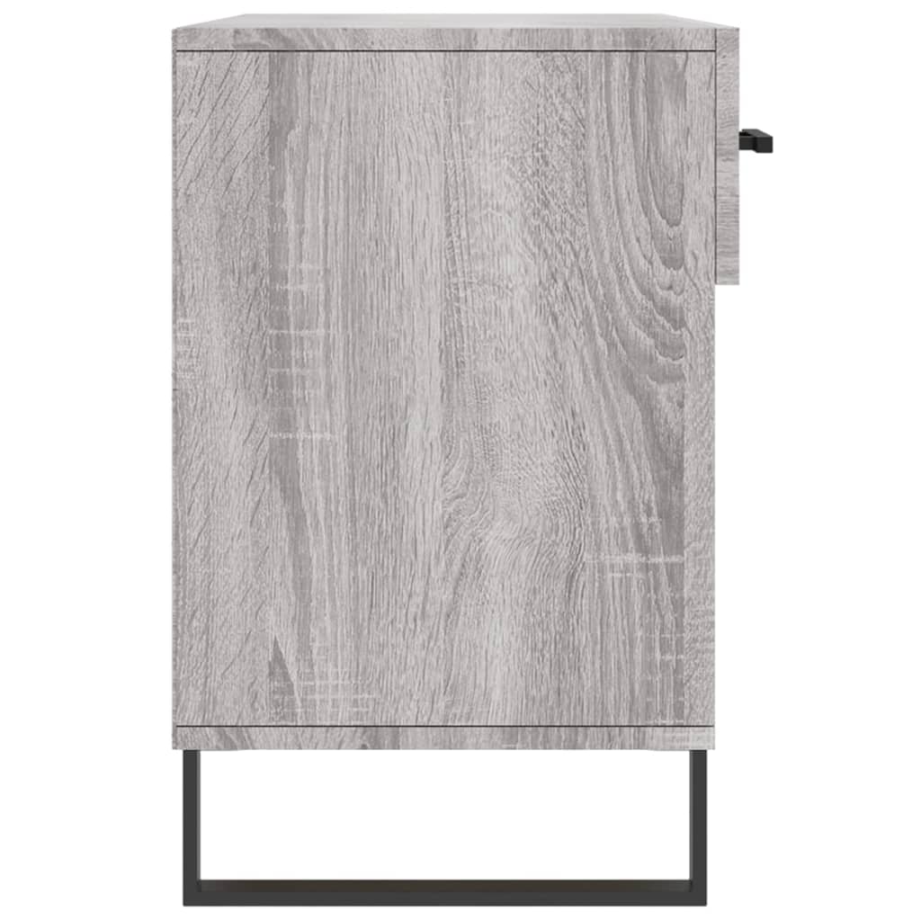 Banco sapateira 102x35x55 cm derivados madeira cinzento sonoma
