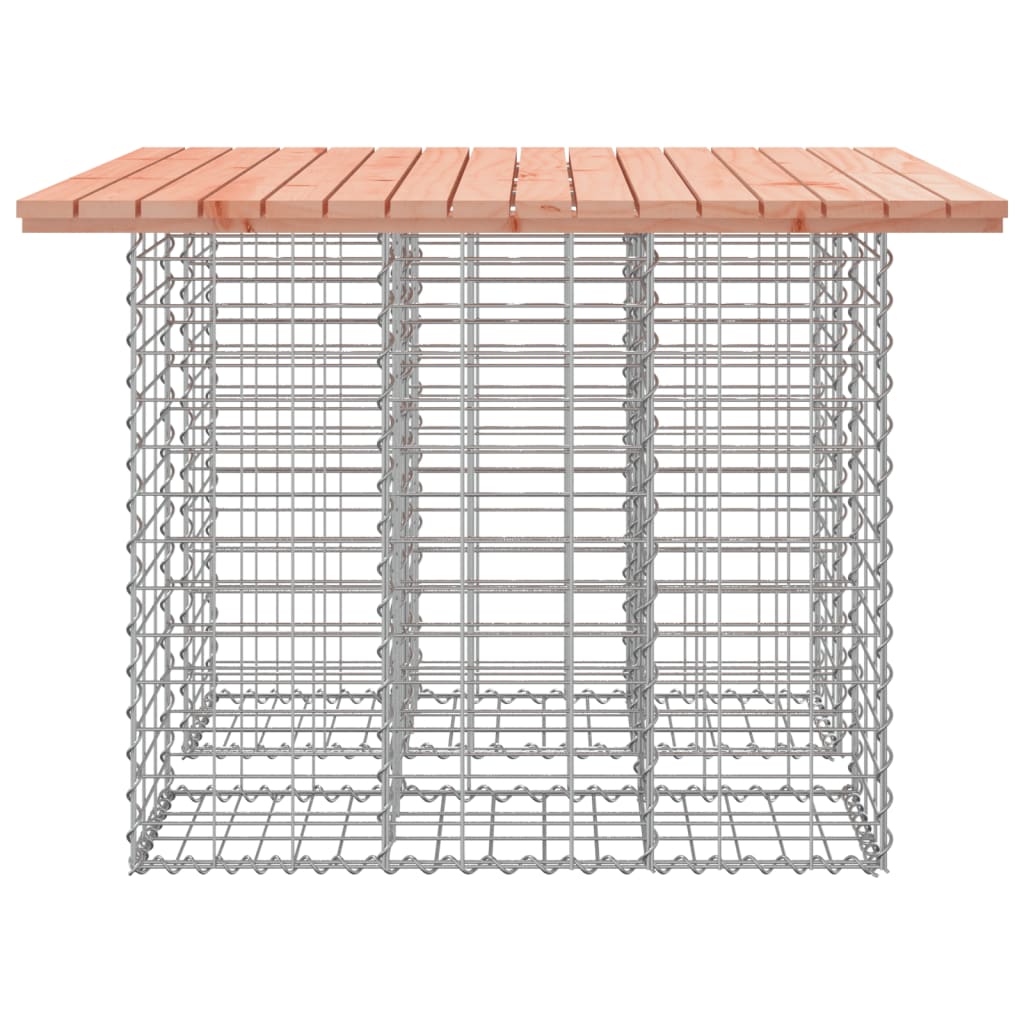 Banco jardim design gabião 100x102x72 cm madeira douglas maciça