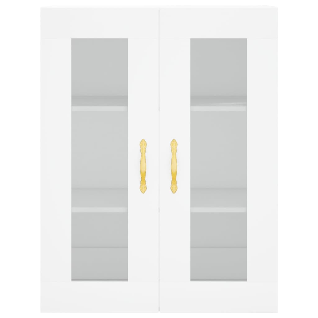 Móveis de parede 2 pcs derivados de madeira branco