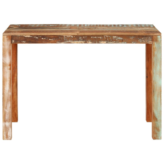 Mesa de jantar 110x55x76 cm madeira recuperada maciça
