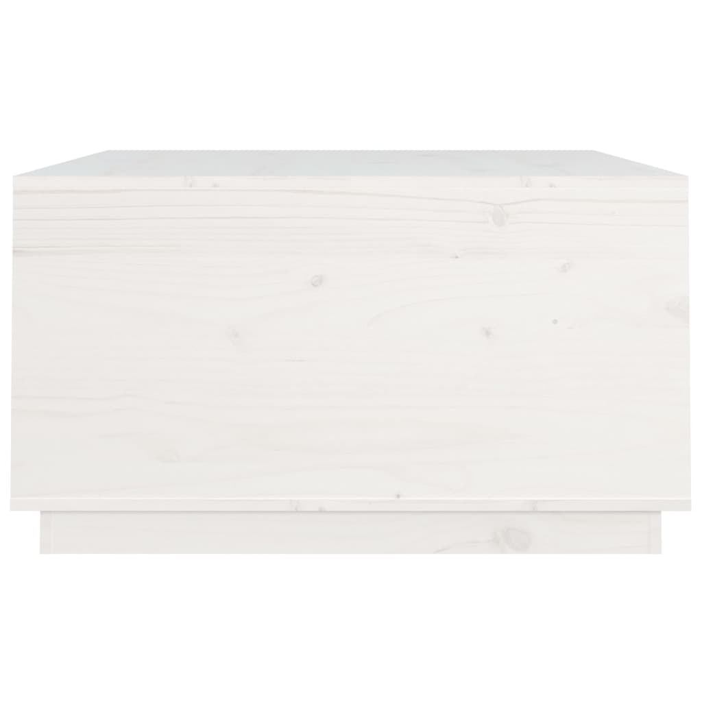 Mesa de centro 80x80x45 cm pinho maciço branco