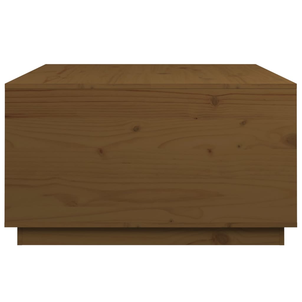 Mesa de centro 80x80x45 cm pinho maciço castanho mel