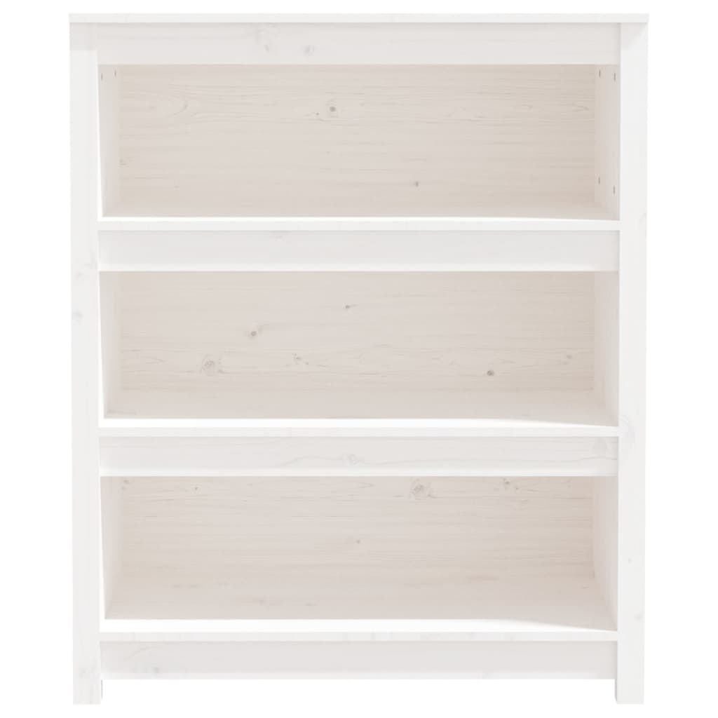 Estante 80x35x97 cm madeira de pinho maciça branco