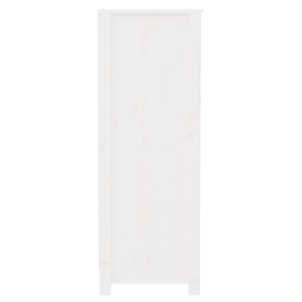 Estante 80x35x97 cm madeira de pinho maciça branco