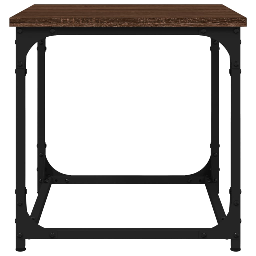 Mesa de apoio 40x40x40 cm derivados madeira carvalho castanho