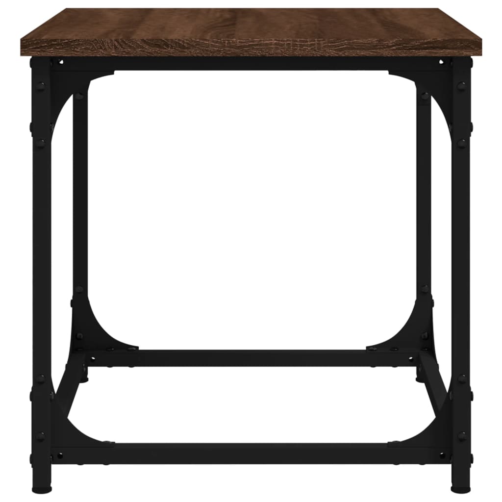 Mesa de apoio 40x40x40 cm derivados madeira carvalho castanho