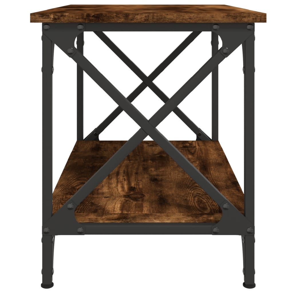 Mesa de apoio 55x38x45 cm derivados de madeira carvalho fumado