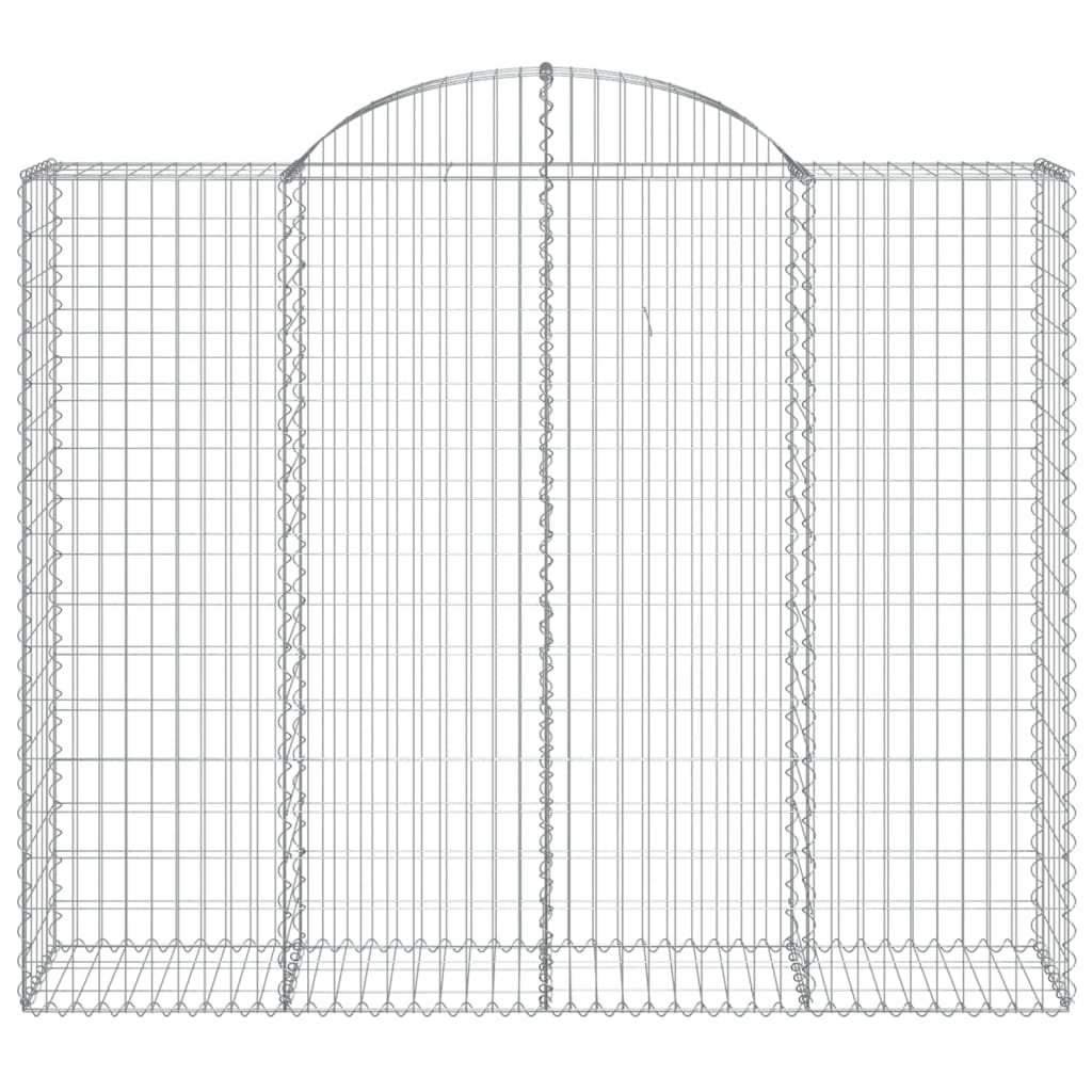 Cestos gabião arqueados 2pcs 200x50x160/180cm ferro galvanizado