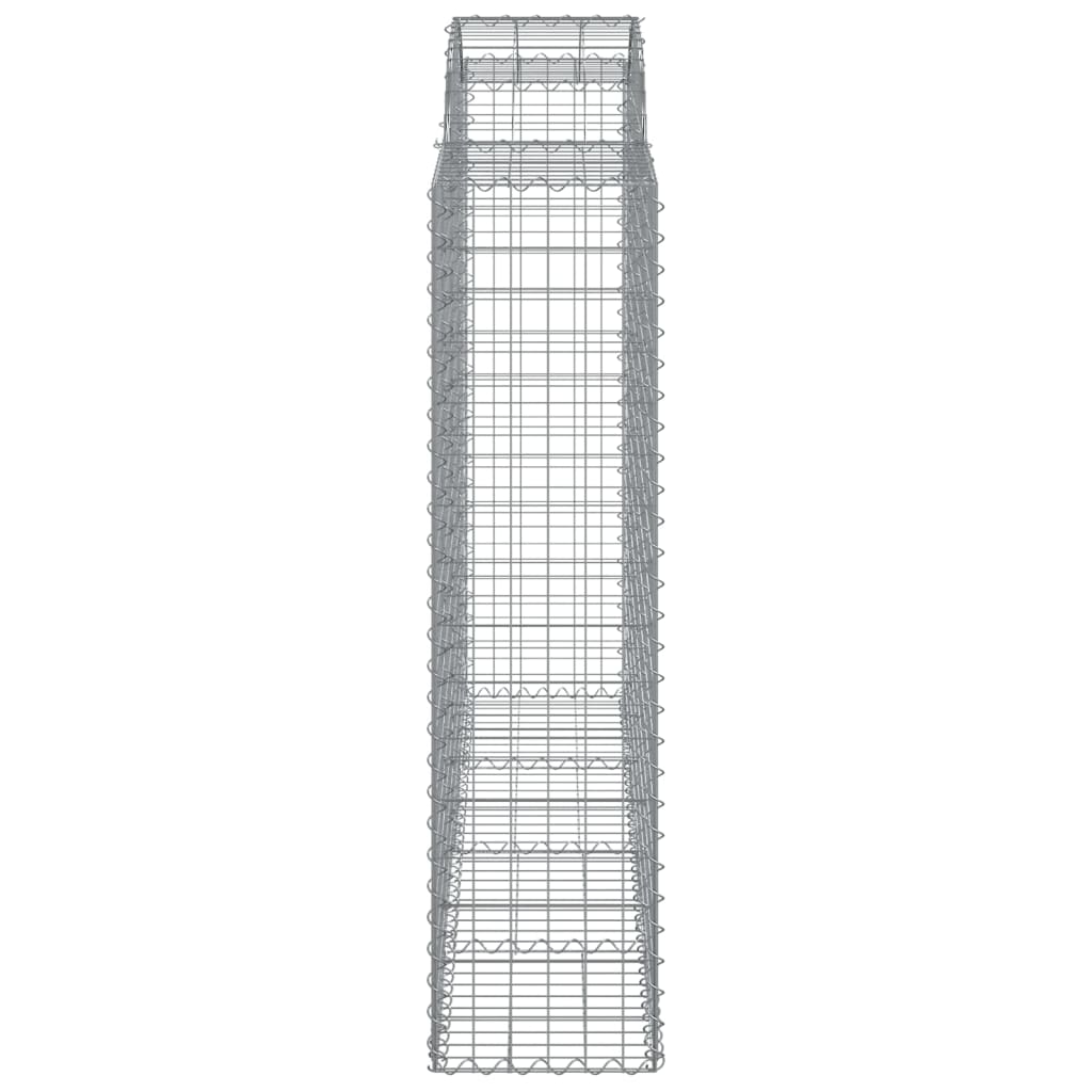 Cestos gabião arqueados 2pcs 200x50x160/180cm ferro galvanizado