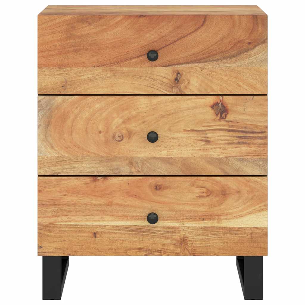 Mesa de cabeceira 50x33x62 cm acácia maciça/derivados madeira