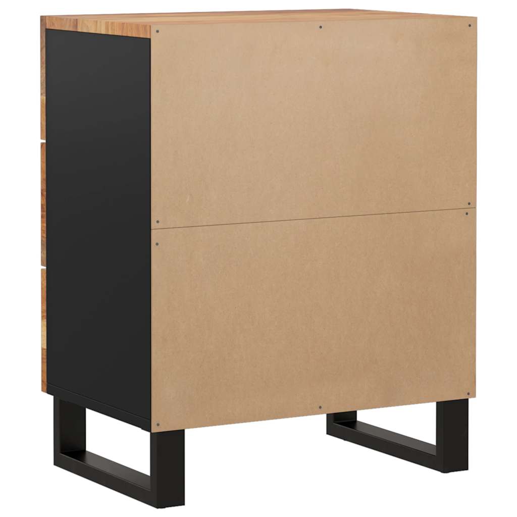 Mesa de cabeceira 50x33x62 cm acácia maciça/derivados madeira