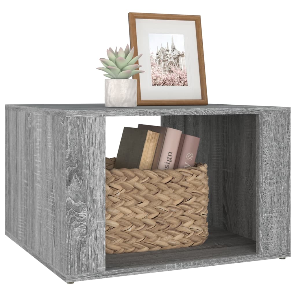 Mesa de cabeceira 57x55x36 cm derivados madeira cinzento sonoma