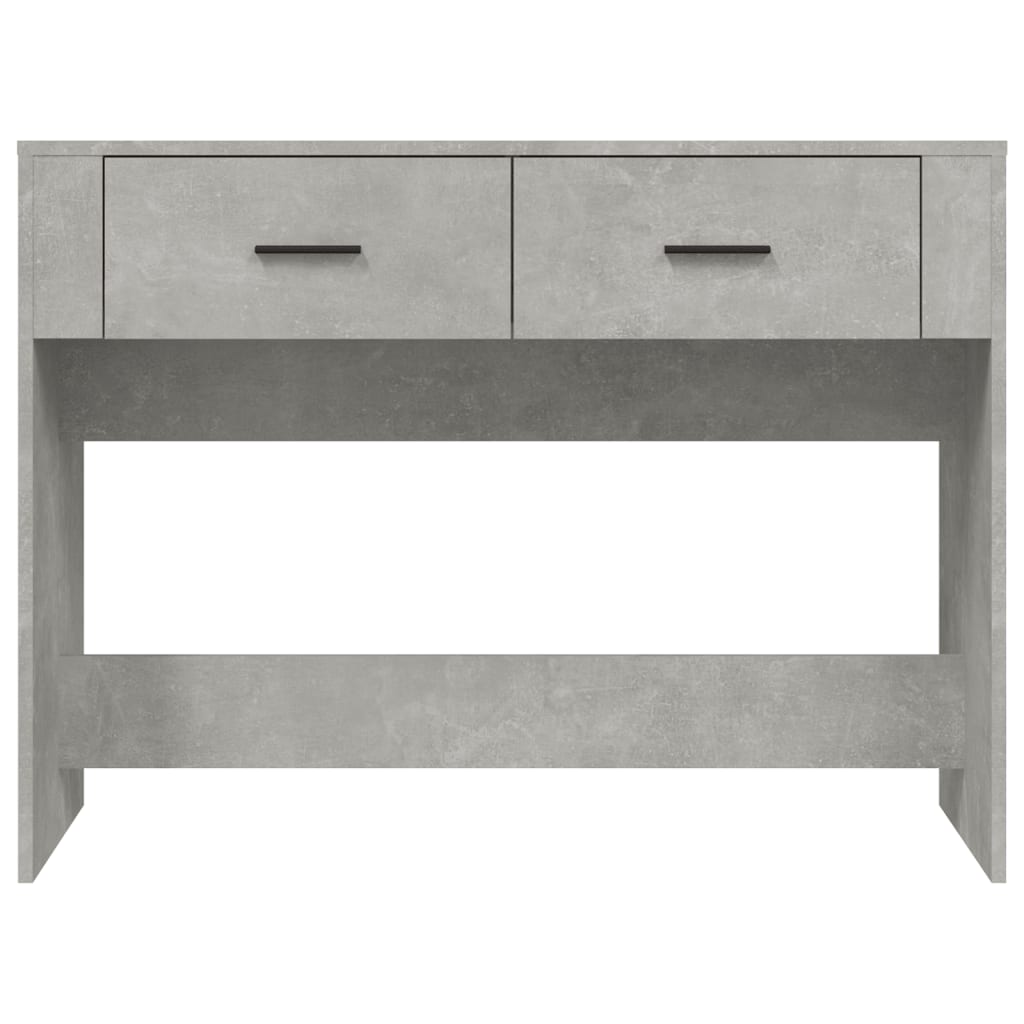 Mesa consola 100x39x75 cm derivados de madeira cinzento-cimento