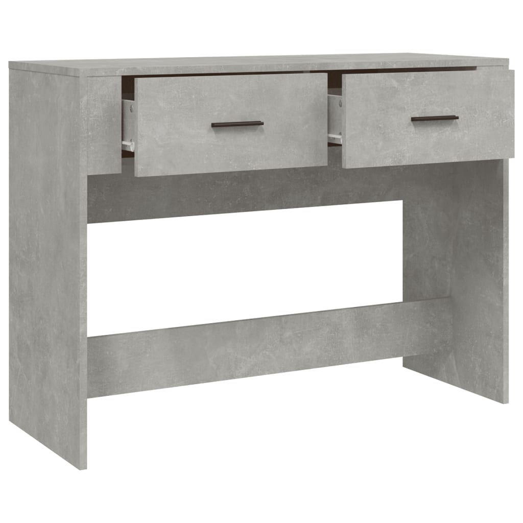 Mesa consola 100x39x75 cm derivados de madeira cinzento-cimento