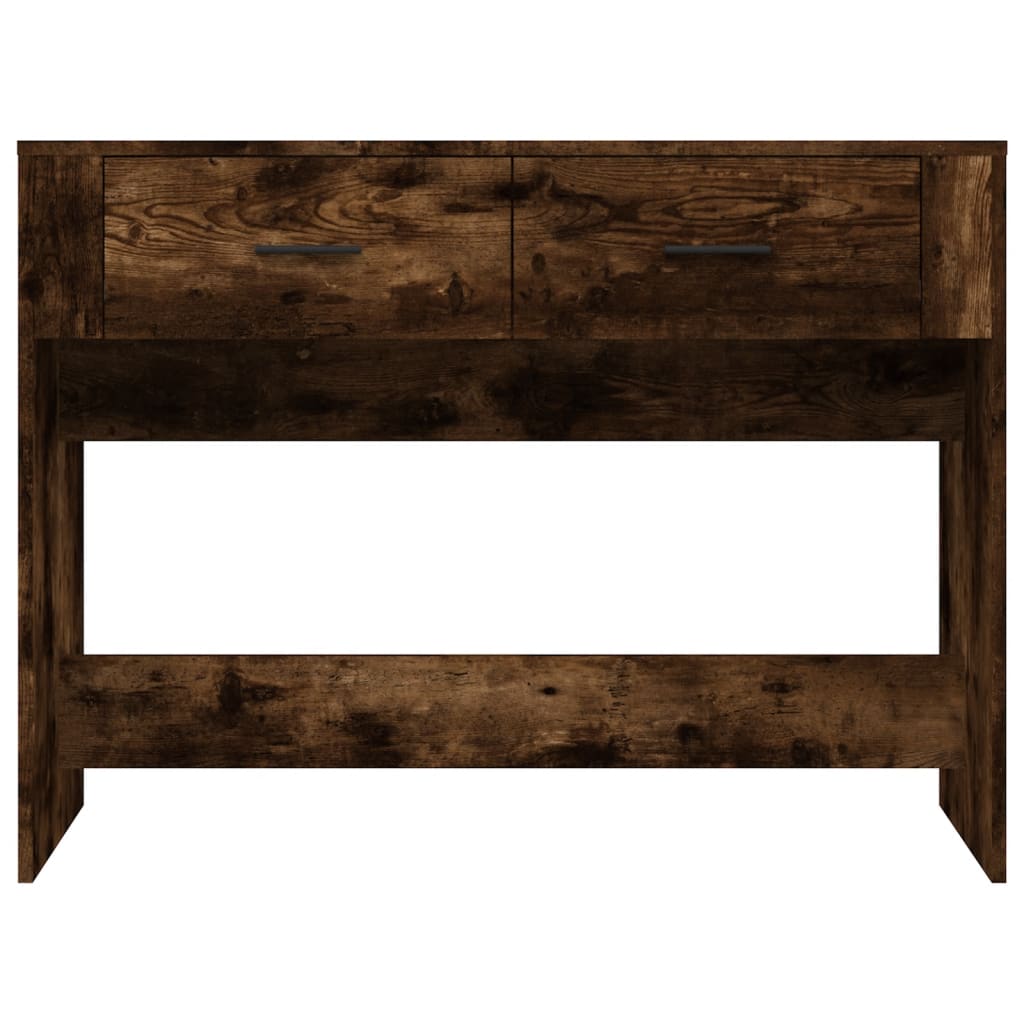 Mesa consola 100x39x75 cm derivados de madeira carvalho fumado