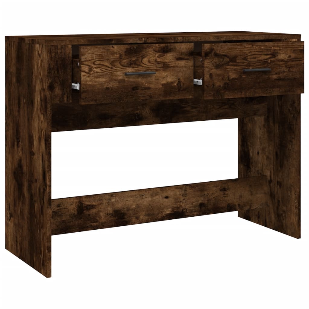 Mesa consola 100x39x75 cm derivados de madeira carvalho fumado