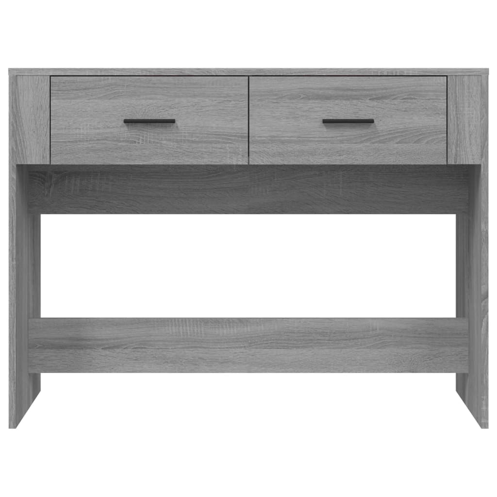 Mesa consola 100x39x75 cm derivados de madeira cinzento sonoma