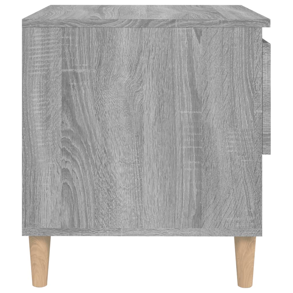 Mesa de cabeceira 50x46x50 cm derivados de madeira cinza sonoma