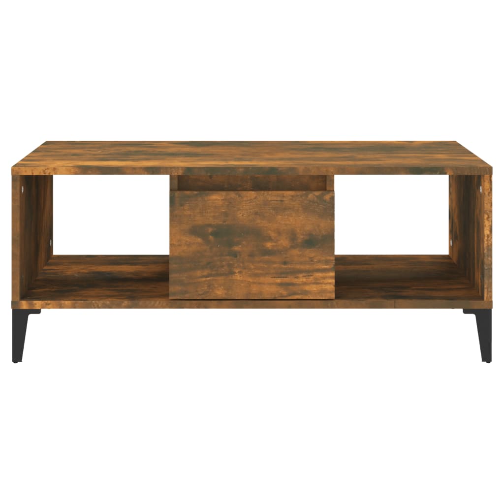 Mesa de centro 90x50x36,5 cm derivados madeira carvalho fumado