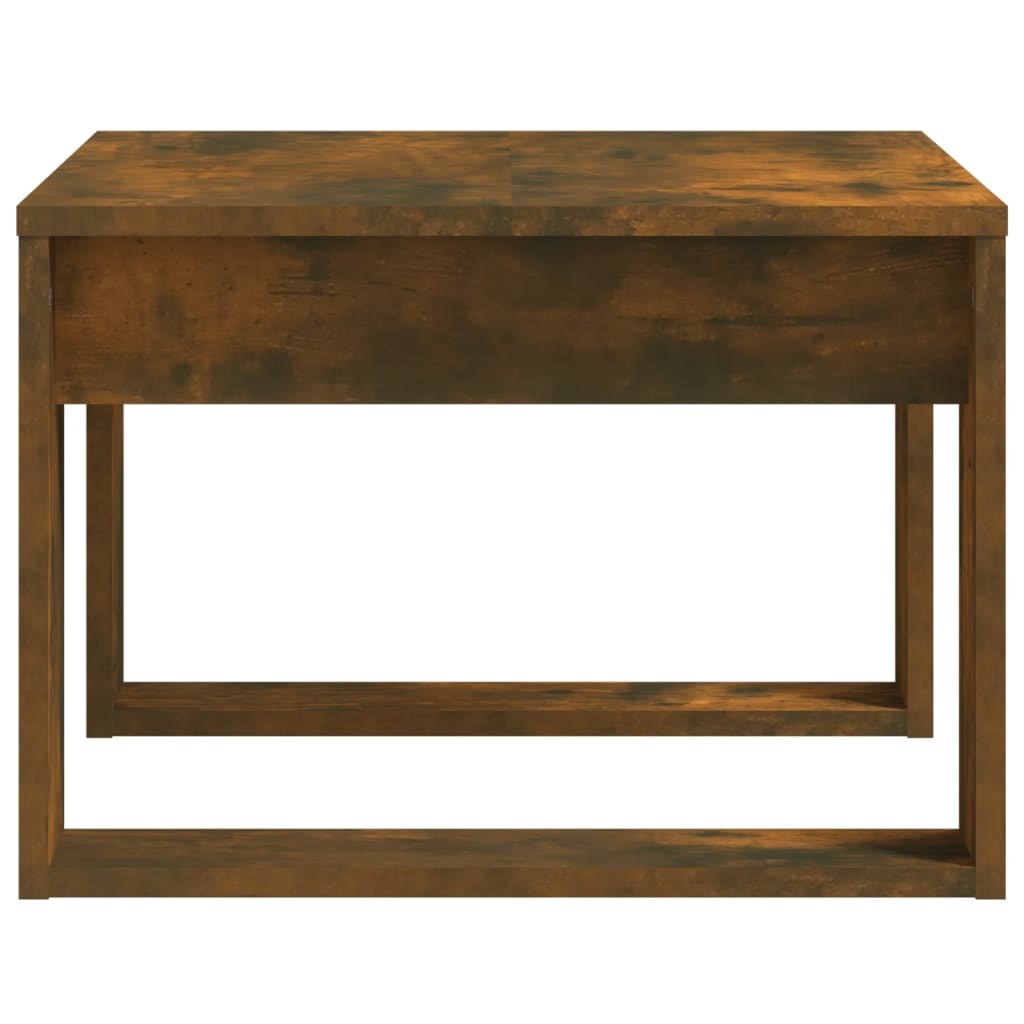Mesa de apoio 50x50x35 cm derivados de madeira carvalho fumado