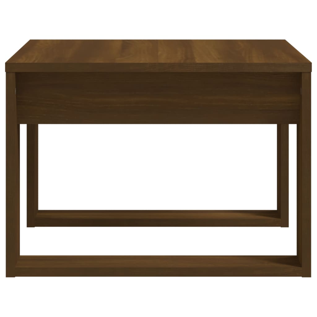 Mesa de apoio 50x50x35 cm derivados madeira carvalho castanho