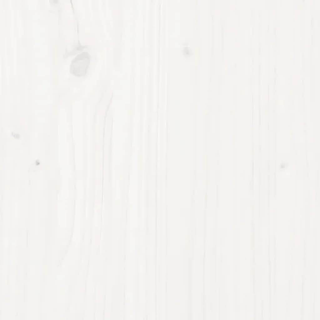 Caixa de arrumação jardim 108x42,5x54 cm pinho maciço branco