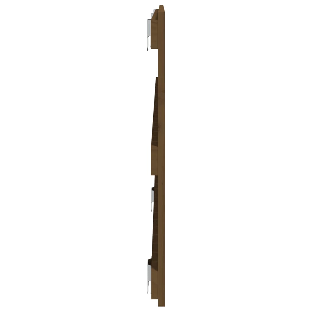 Cabeceira de parede 140x3x60 cm pinho maciço castanho-mel