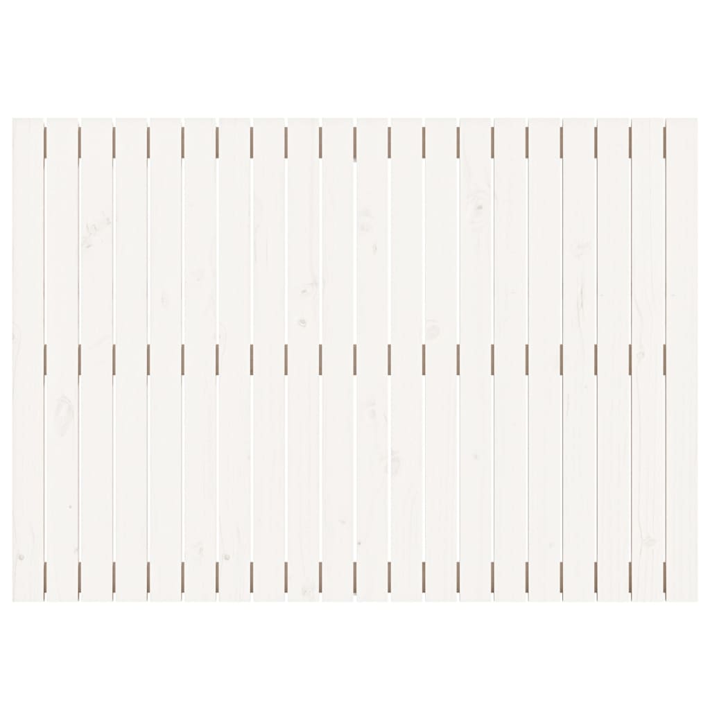 Cabeceira de parede 127,5x3x90 cm pinho maciço branco