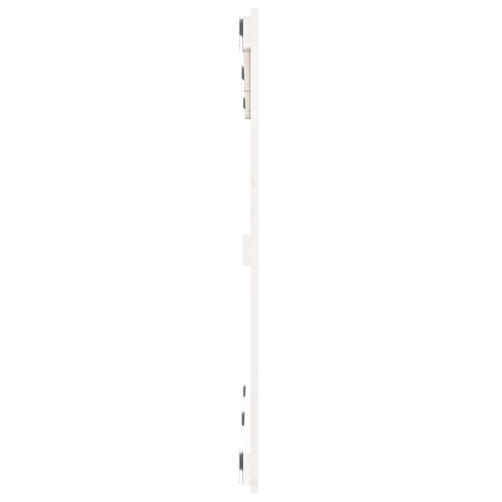 Cabeceira de parede 127,5x3x90 cm pinho maciço branco