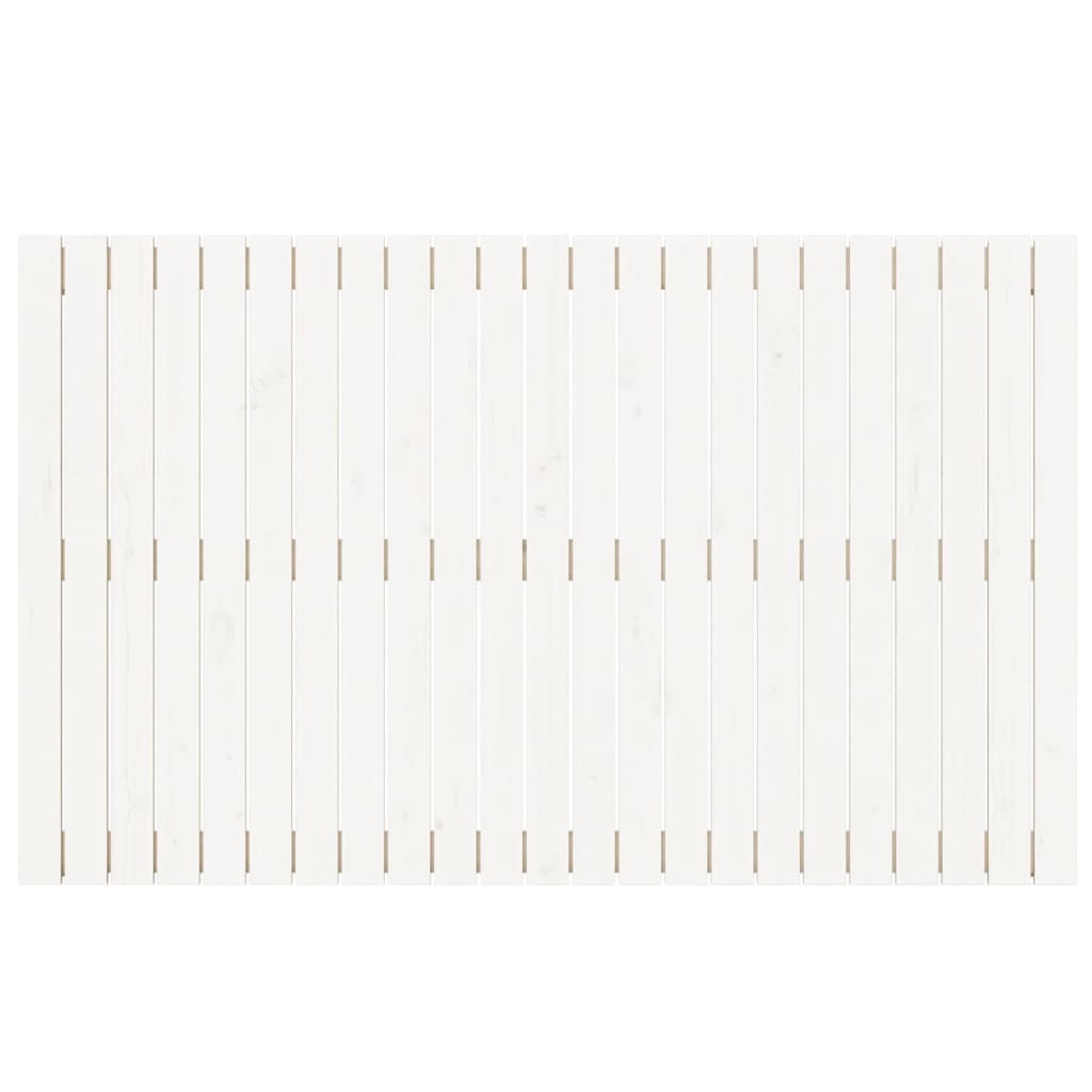 Cabeceira de parede 147x3x90 cm madeira de pinho maciça branco