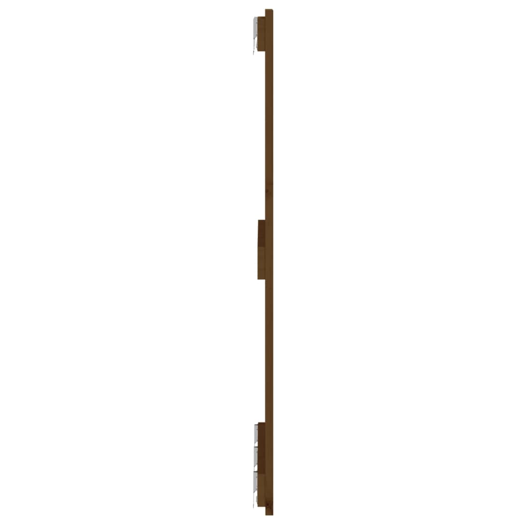 Cabeceira de parede 166x3x90 cm pinho maciço castanho-mel